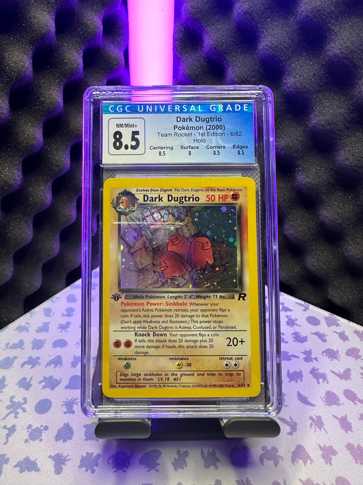 Dark Dugtrio(TR 6) CGC 8,5