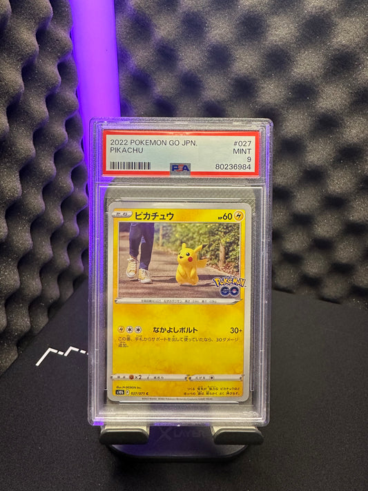 Pikachu (PGO 027) PSA 9